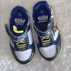 Slightly worn clean Paw Patrol shoes size 5